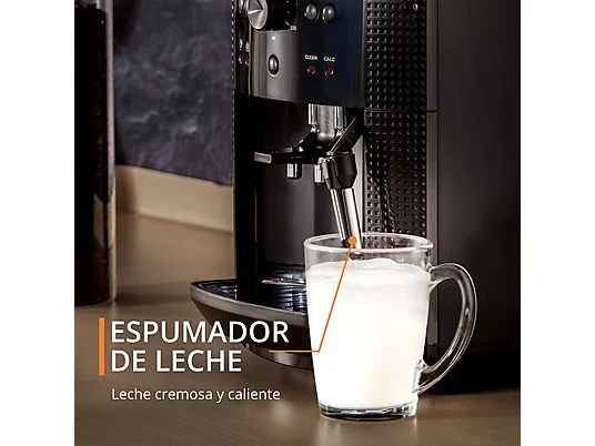 Cafetera superautomática - Krups Roma EA81K870, 1450 W, 15 bar, 1.7 L, 3 temperaturas, 2 tazas, Sistema Thermoblock, Kit de limpieza incluido, Negro - Imagen 5