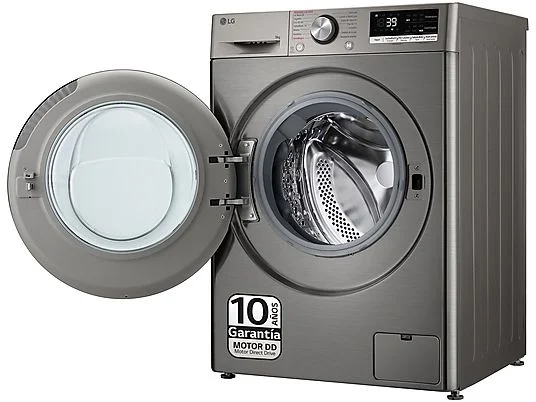 Lavadora carga frontal - LG F4WR7009AGS, Serie 700, 9 kg, 1400 rpm, 14 Programas, AI Direct Drive™, TurboWash™360˚, Inox - Imagen 9