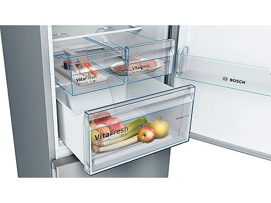 Frigorífico combi - Bosch KGN39VIEA, No frost, 203 cm, 368 l, Cajón VitaFresh, EasyAccess, Inox antihuellas - Imagen 7