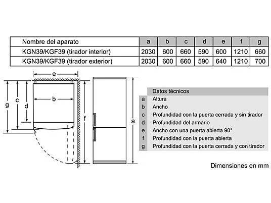 Frigorífico combi - Bosch KGN39VIEA, No frost, 203 cm, 368 l, Cajón VitaFresh, EasyAccess, Inox antihuellas - Imagen 8