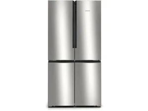 Frigorífico americano - Siemens KF96NVPEA, No Frost, 183 cm, 605 l, Cajón HyperFresh, SuperRefrigeración, Iluminación LED, Inox