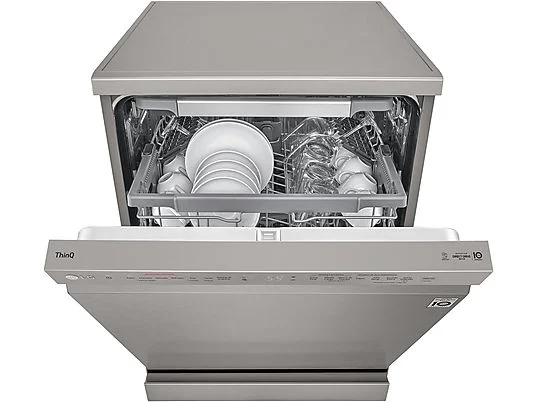 Lavavajillas - LG DF365FPS, 14 servicios, 10 programas, 60 cm, Lavado a vapor, Tercera bandeja, Truesteam™, QuadWash™, Acero inoxidable Antihuellas - Imagen 9